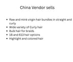 CHINESE VENDOR (ONE VENDOR)